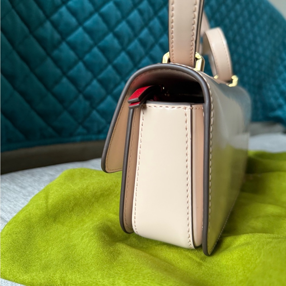 Tory Burch Eleanor E/W Rectangular Snake Crystal … - image 6